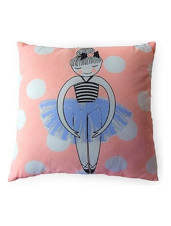 Future Home - Coussin enfant imprimé en coton 40x40cm