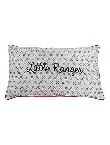 Future Home - Coussin imprimé texte en coton 30x50cm