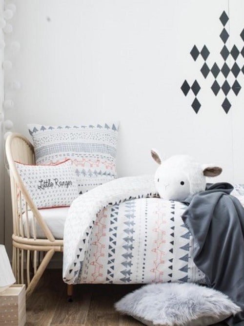 Future Home - Coussin imprimé texte en coton 30x50cm - Kiabi