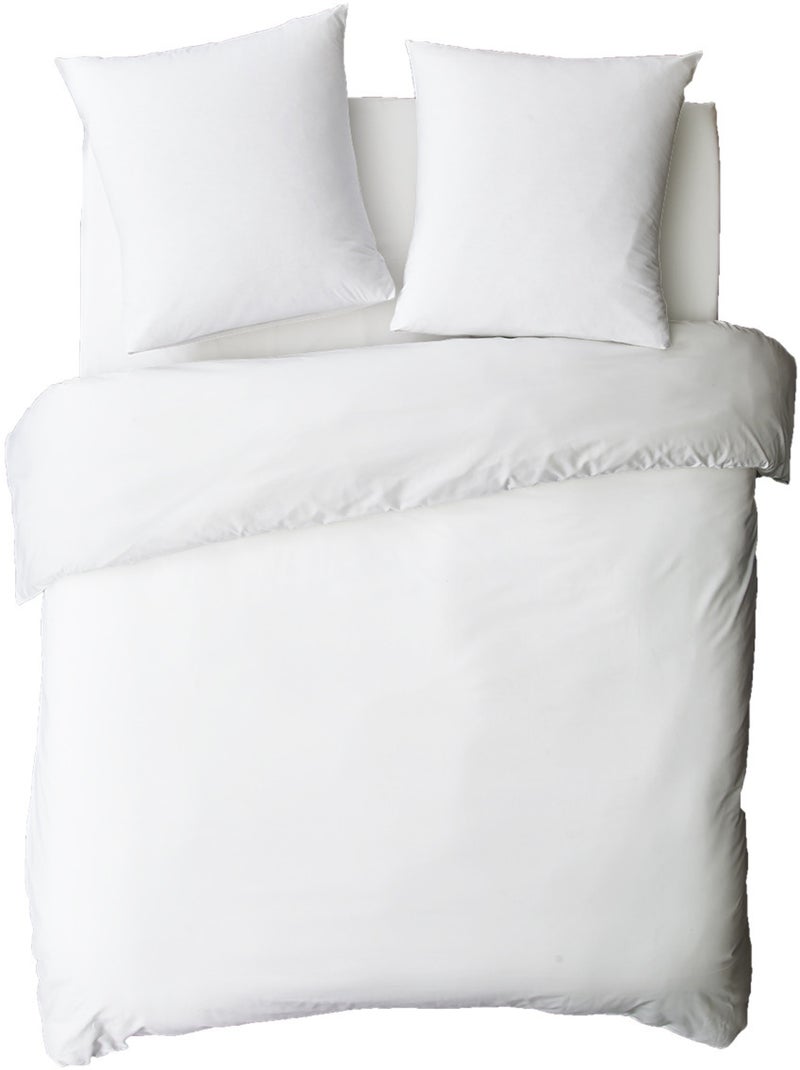 Future Home - Drap housse en coton 57 fils uni bonnet 25cm Blanc - Kiabi