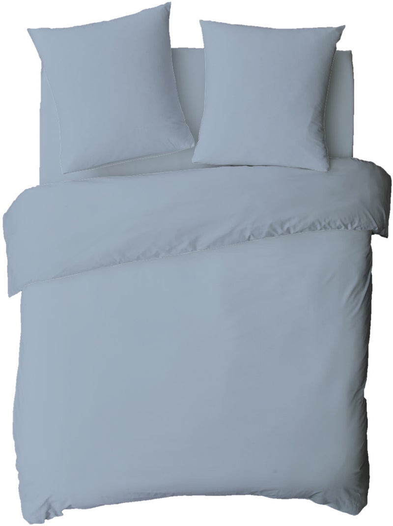 Future home - drap housse en coton 57 fils uni bonnet 25cm Gris clair - Kiabi
