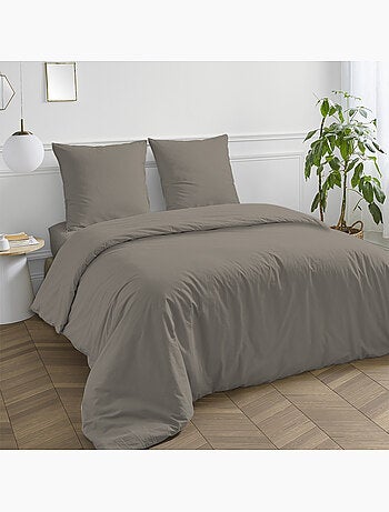 Future home - drap housse en coton 57 fils uni bonnet 25cm