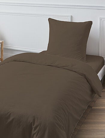 Future Home - Drap housse en coton 57 fils uni bonnet 25cm
