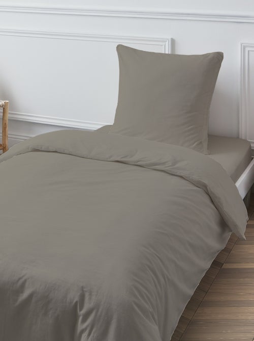 Future Home - Drap housse en coton 57 fils uni bonnet 25cm - Kiabi