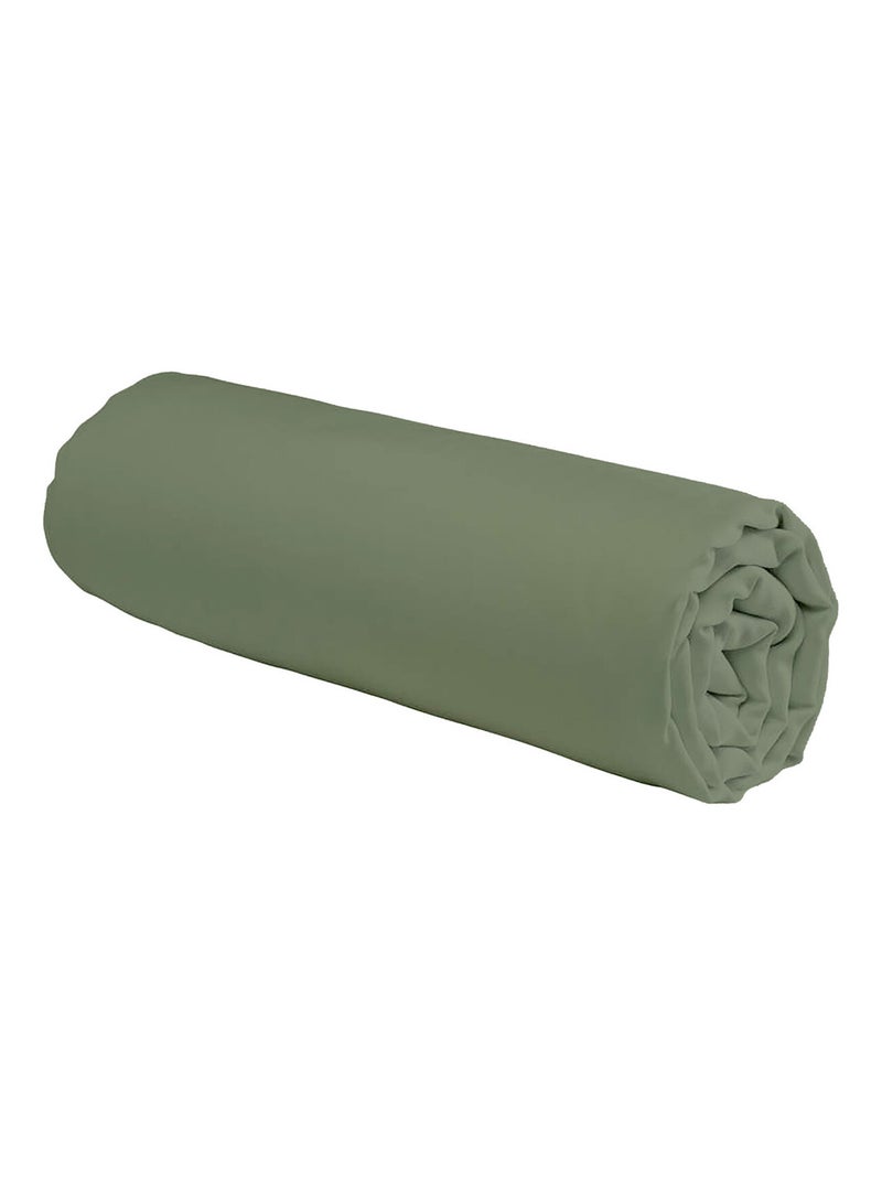 Future Home - Drap housse en coton 57 fils uni bonnet 25cm Vert d'eau - Kiabi