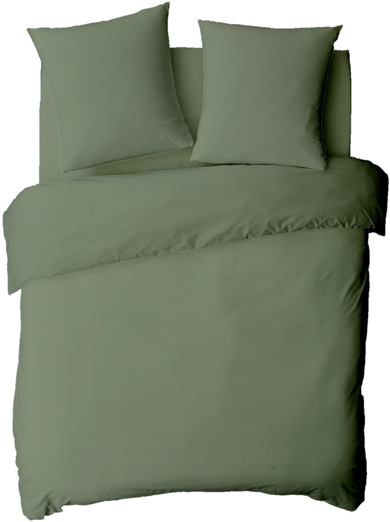 Future Home - Drap housse en coton 57 fils uni bonnet 25cm Vert d'eau - Kiabi