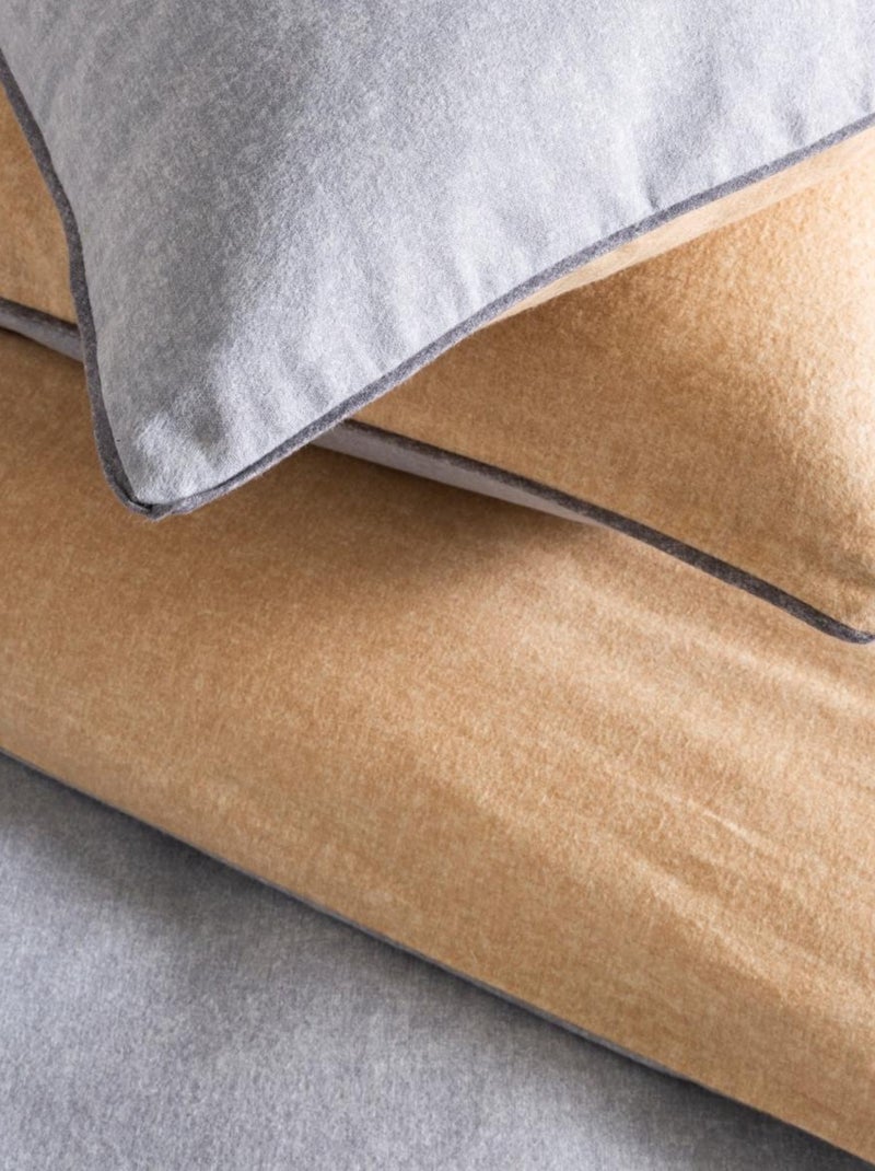 Future Home - Drap housse en flanelle coton 57 fils uni Gris - Kiabi