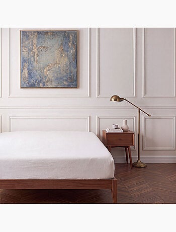 Future home - drap housse en flanelle pour lit double