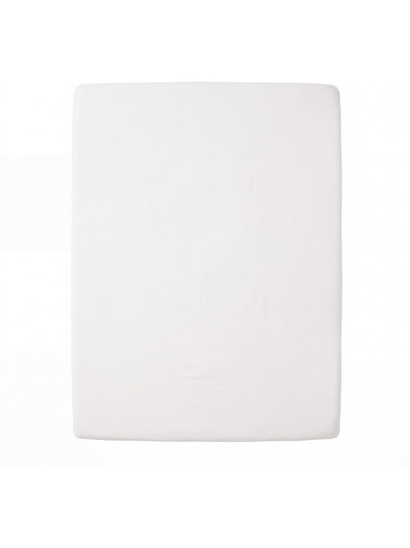 Future home - drap housse en flanelle pour lit double Ecru - Kiabi