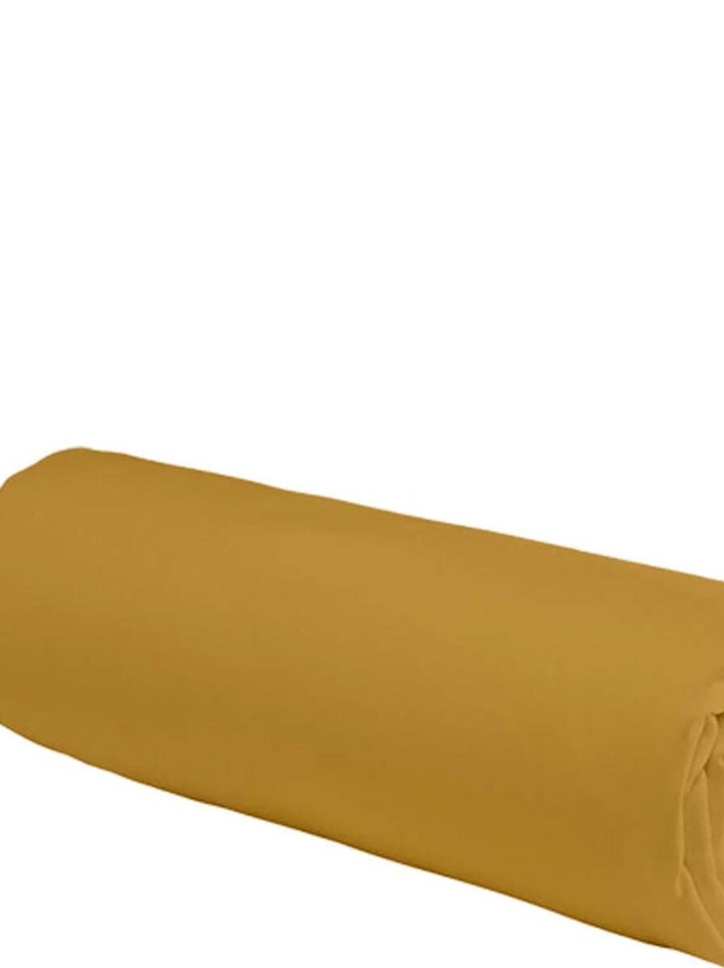 Future Home - Drap housse uni en coton 57 fils Jaune - Kiabi