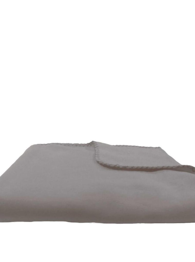 Future Home - Lot 2 plaids gris et rouge polyester 130x150cm Multicolore - Kiabi