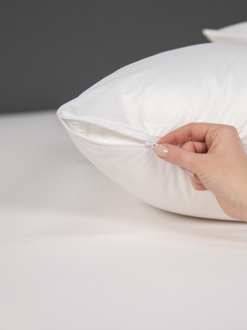 Future Home - Lot de 2 protèges oreillers imperméables en jersey Blanc - Kiabi