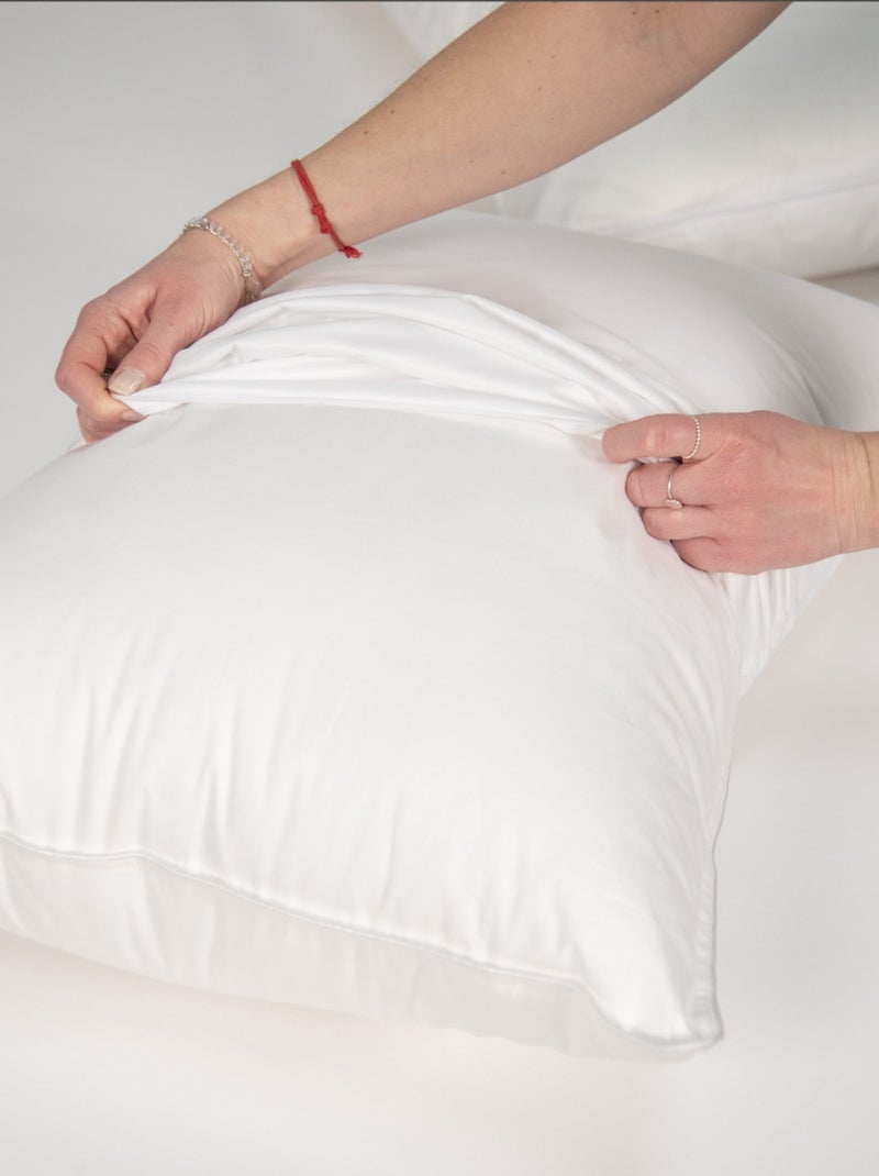 Future Home - Lot de 2 protèges oreillers imperméables en jersey Blanc - Kiabi