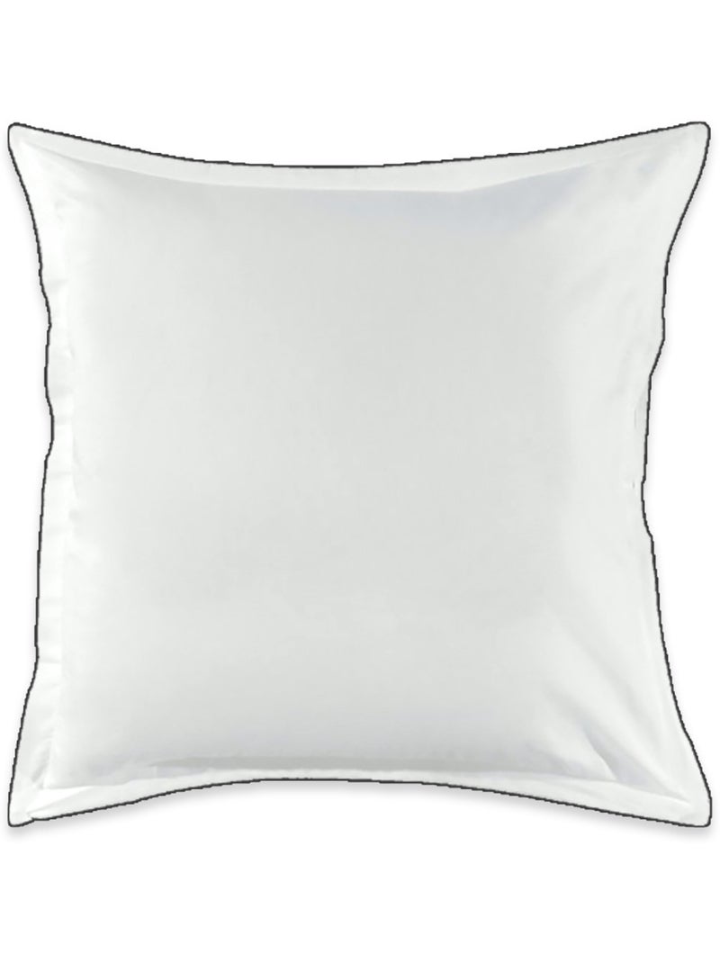 Future Home - Lot de 2 taies d'oreiller unies en coton finition bourdon Blanc - Kiabi