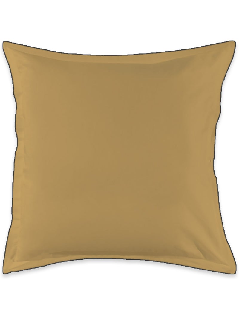 Future Home - Lot de 2 taies d'oreiller unies en coton finition bourdon Jaune - Kiabi