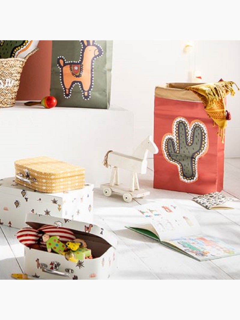 Future Home - Lot de 3 sacs de rangement déco en papier kraft Multicolore - Kiabi