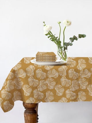 Future Home - Lot nappe rectangle + 4 serviettes de table déperlante champêtre