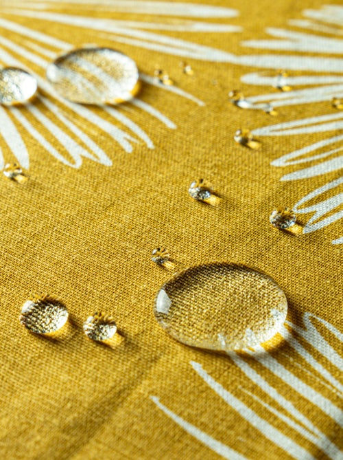 Future Home - Lot nappe rectangle + 4 serviettes de table déperlante champêtre - Kiabi