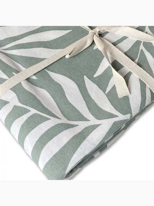 Future Home - Lot nappe rectangle + 4 serviettes de table déperlante feuillage - Kiabi