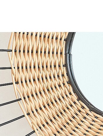 Future Home - Miroir mural rotin et métal 55cm FSC