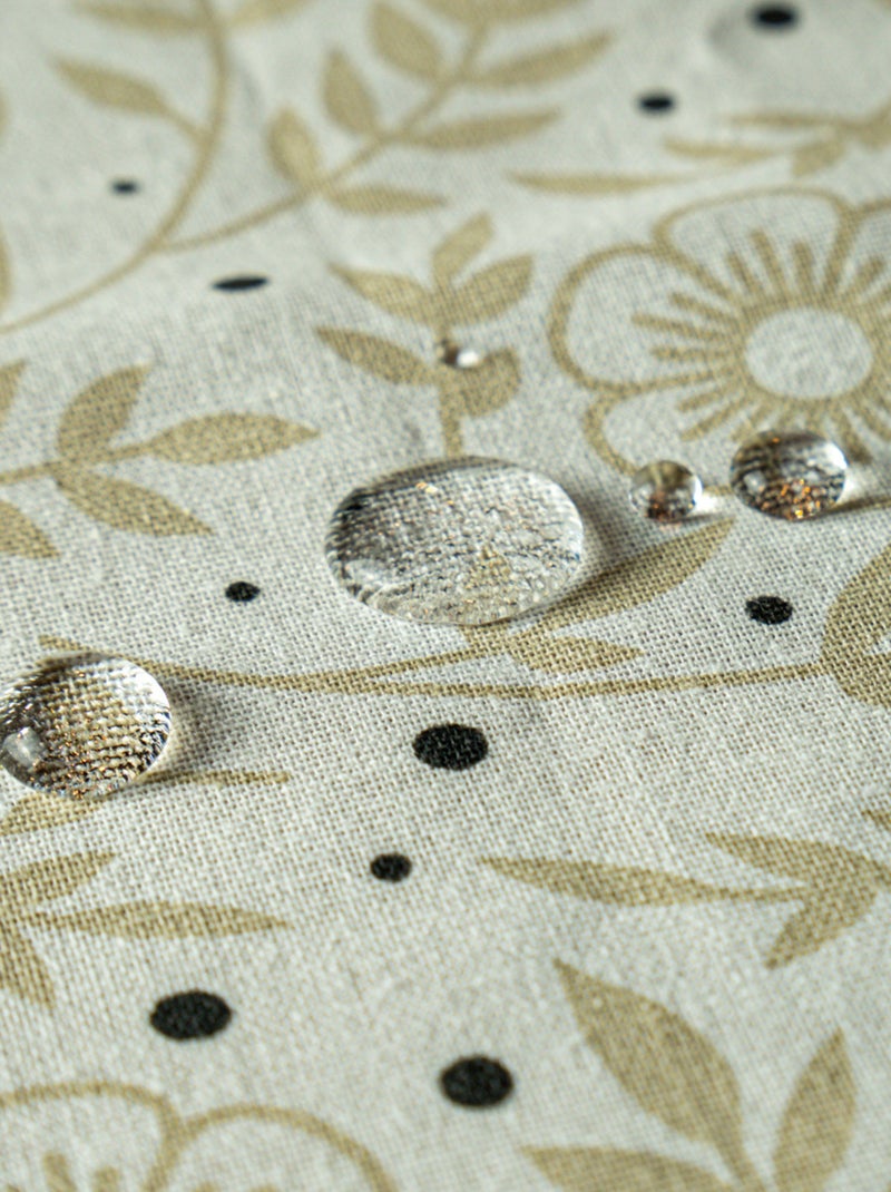 Future Home - Nappe carrée anti-taches déperlante floral Blanc - Kiabi