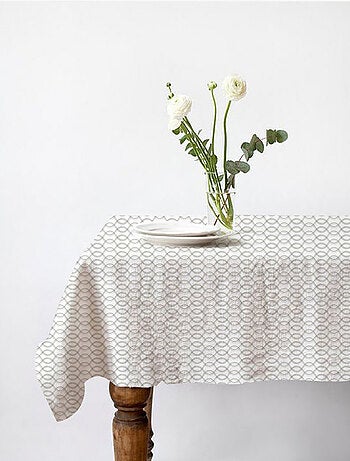 Future Home - Nappe carrée anti-taches déperlante géométrique