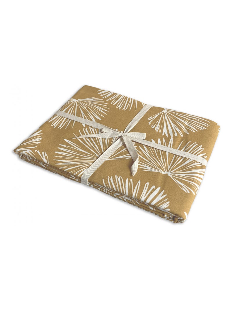 Future Home - Nappe rectangle anti-taches déperlante champêtre Jaune moutarde - Kiabi