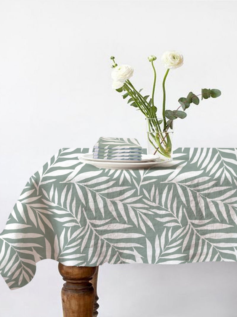 Future Home - Nappe rectangle anti-taches déperlante feuillage Vert - Kiabi