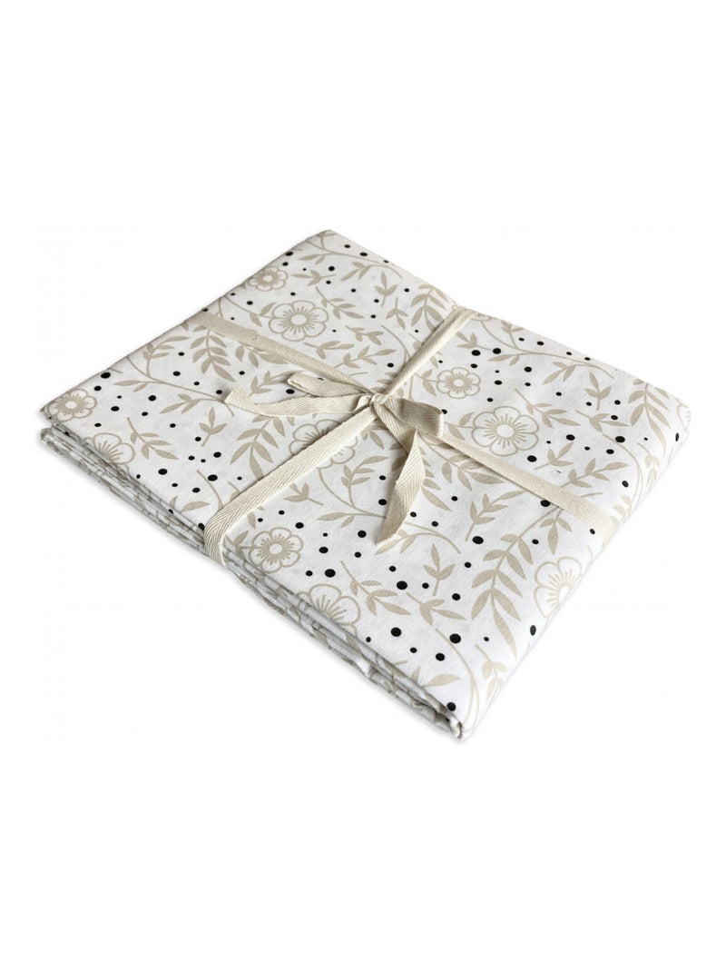 Future Home - Nappe rectangle anti-taches déperlante floral Blanc - Kiabi