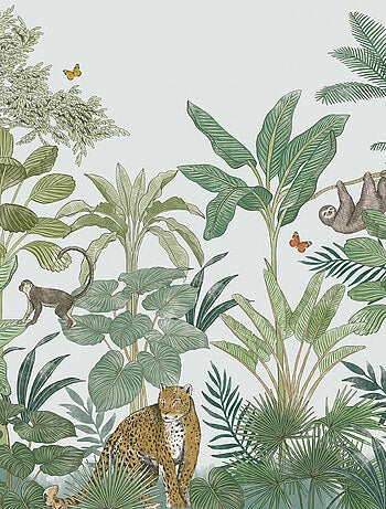 Future home - papier peint intissé panoramique tropical