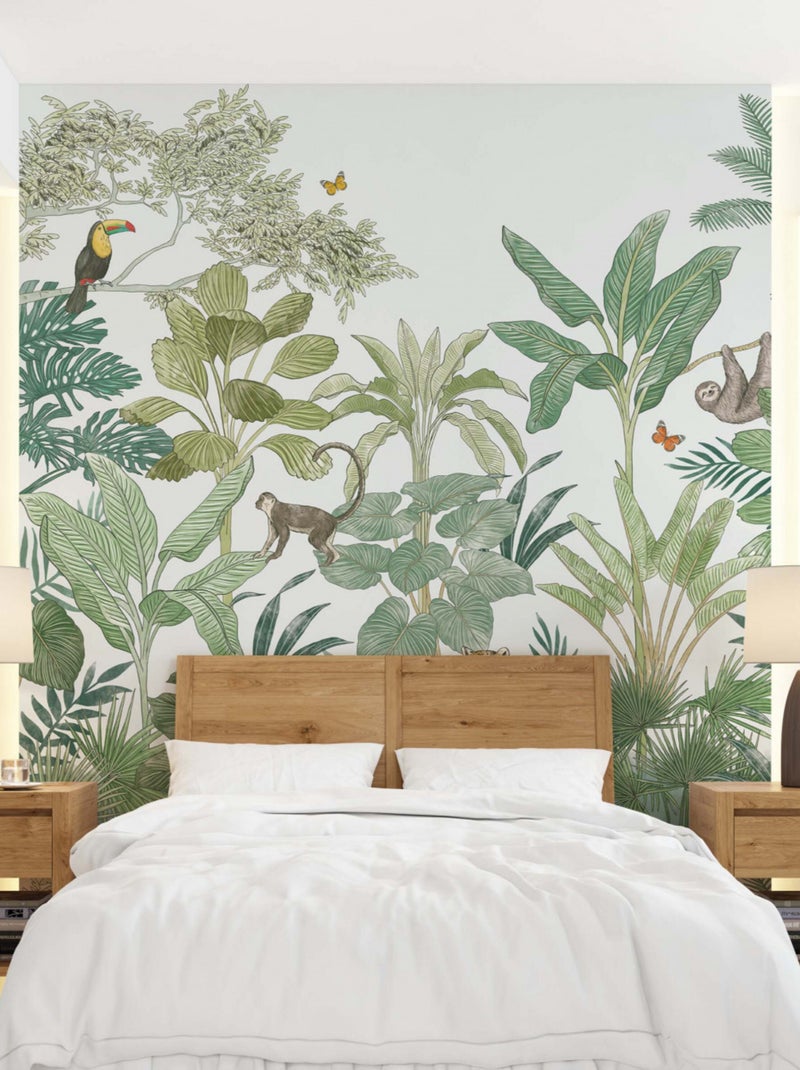 Future Home - Papier peint intissé panoramique tropical Vert - Kiabi