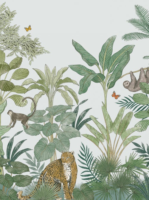 Future Home - Papier peint intissé panoramique tropical - Kiabi