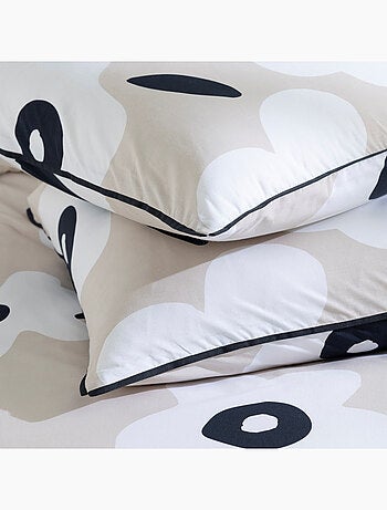 Future Home - Parure de lit 1 personne en coton imprimé fleurs