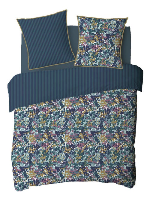 Future Home - Parure de lit 2 personnes abstrait à rayures réversible - Kiabi