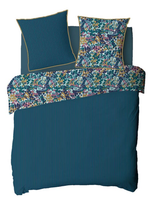 Future Home - Parure de lit 2 personnes abstrait à rayures réversible - Kiabi