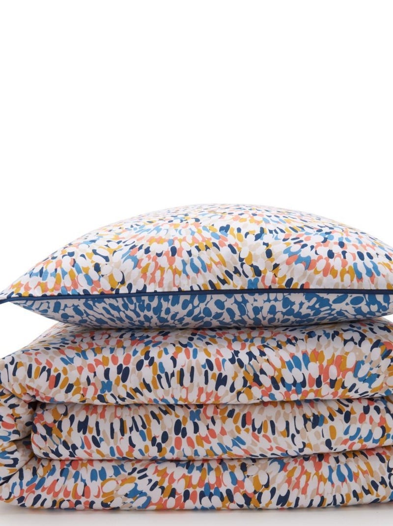 Future Home - Parure de lit 2 personnes colorée réversible Multicolore - Kiabi