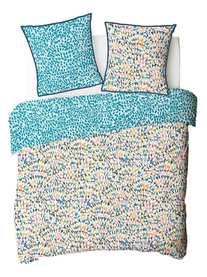 Future Home - Parure de lit 2 personnes colorée réversible Multicolore - Kiabi