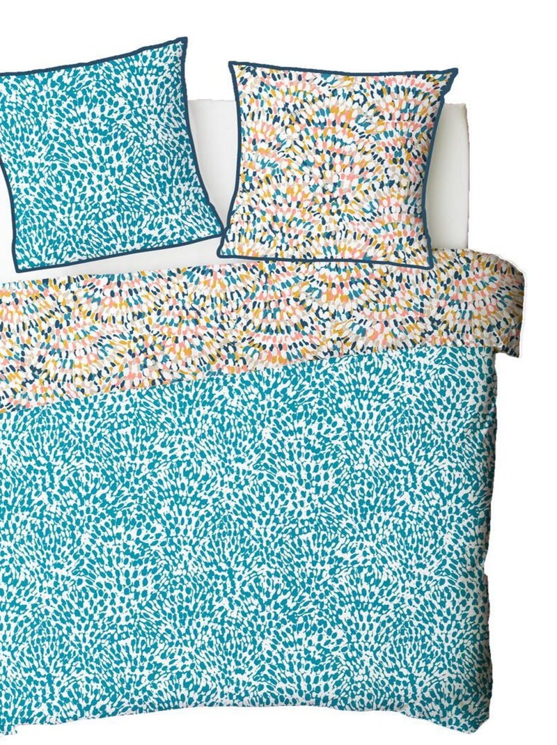 Future Home - Parure de lit 2 personnes colorée réversible Multicolore - Kiabi