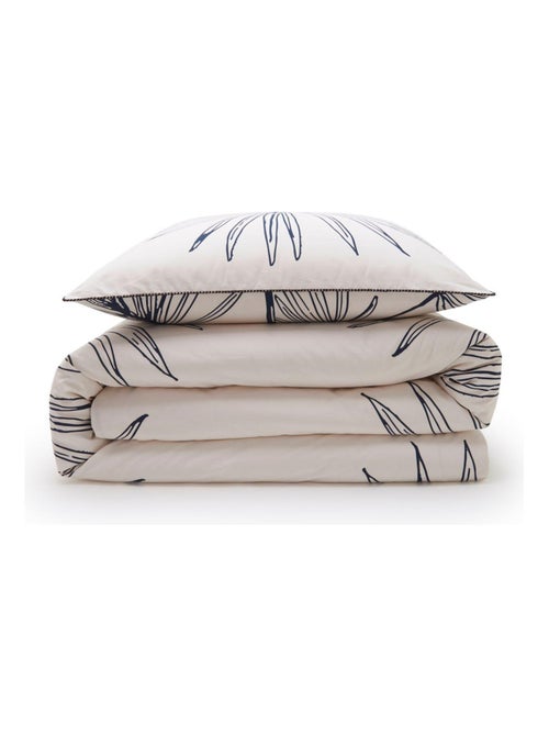 Future Home - Parure de lit 2 personnes en coton 57 fils imprimé blanc - Kiabi Future Home - Parure de lit 2 personnes en coton 57 fils imprimé blanc - Kiabi