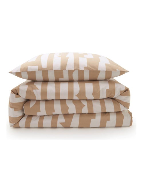 Future home - parure de lit 2 personnes en coton 57 fils imprimé camel - Kiabi Future home - parure de lit 2 personnes en coton 57 fils imprimé camel - Kiabi
