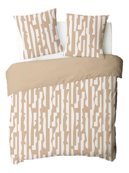 Future home - parure de lit 2 personnes en coton 57 fils imprimé camel - Kiabi Future home - parure de lit 2 personnes en coton 57 fils imprimé camel - Kiabi