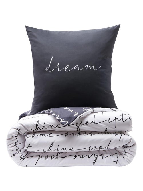 Future Home - Parure de lit 2 personnes en microfibre - Kiabi