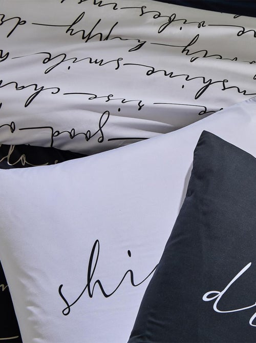 Future Home - Parure de lit 2 personnes en microfibre - Kiabi