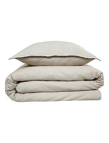 Future Home - Parure de lit 2 personnes en satin de coton unie