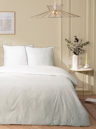 Future Home - Parure de lit 2 personnes en satin de coton unie