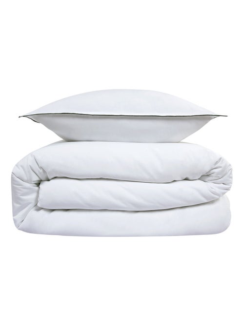 Future Home - Parure de lit 2 personnes en satin de coton unie - Kiabi