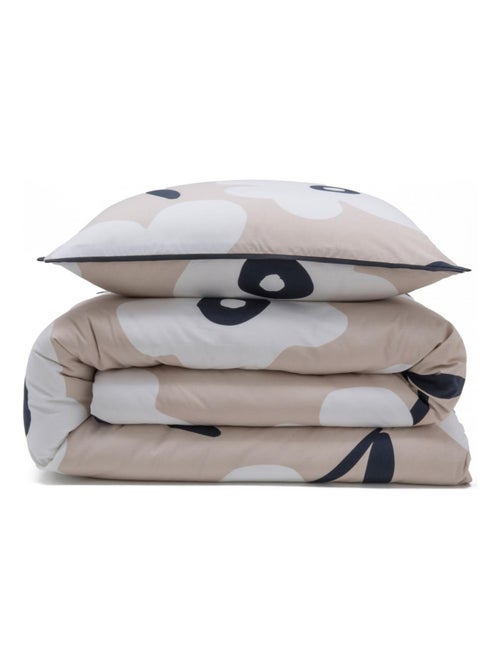 Future Home - Parure de lit 2 personnes fleur en coton - Kiabi