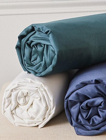 Future Home - Parure de lit 2 personnes fleurie en percale 70 fils