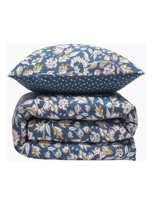 Future Home - Parure de lit 2 personnes fleurie en percale 70 fils - Kiabi