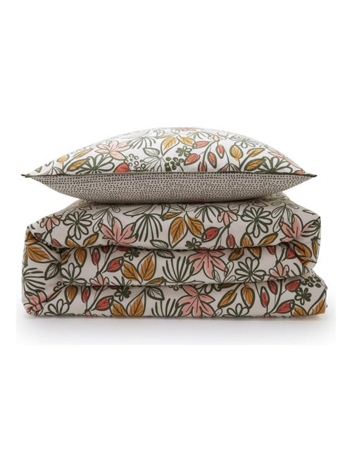 Future Home - Parure de lit 2 personnes fleurie réversible à pois - Kiabi